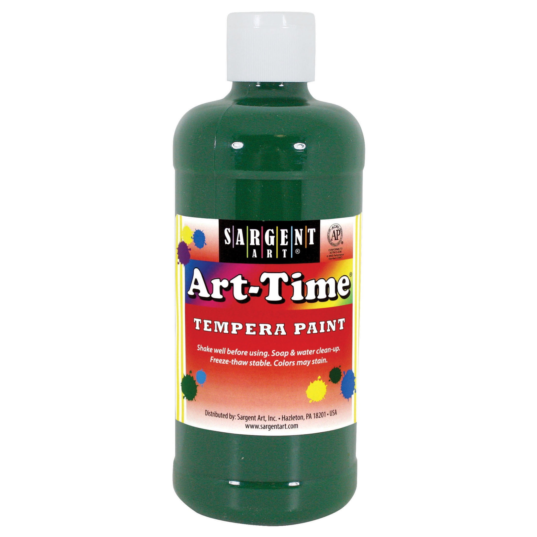 ArtTime® Tempera Paint, Green 16 oz., 12/pkg
