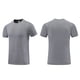 thumbnail image 3 of Tops para hombre, blusas y camisas de cuello redondo y manga corta para hombre, blusas de verano de color liso, transpirables, de malla elástica, ajustadas, cómodas, deportivas, informales, de manga c, 3 of 8