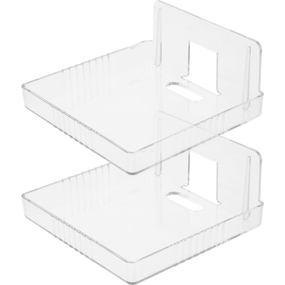 GETAJGHSD 2-Pack Transparent Router Shelf Wall Mount Organizer, PP Material, Space-Saving Network Device Holder