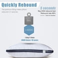 thumbnail image 4 of Pillows Meoflaw Luxury Hotel Queen Size, juego de 2 unidades para dormir, 4 of 5