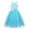 Blue, variant on Little Big Girls Cross Back Flower Girl Dress Wedding Tulle Birthday Party Dress