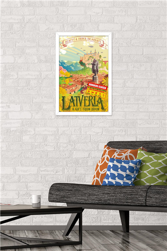 Marvel: Hero Lands - Latveria Wall Poster, 14.725" x 22.375" Framed