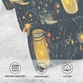 thumbnail image 5 of Yayeee 100% Cotton Hand Towels for Bathroom 16" x 28" Soft Absorbent Kitchen Towel, Orange Fireflies Pattern, 5 of 7
