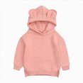 thumbnail image 3 of KPOPLK Toddler Baby Boys Hooded Sweatshirt Pullover 3 6 9 12 18 Months 2T 3T Casual Long Sleeve Hoodies Solid Color Fleece Pocket Sweatshirt Tops,Size 12-24 Months, 3 of 7