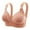 Black, variant on Hvyesh Women Bras Plsu Size Wire Free Brassiere Cozy Push Up Full Coverage Wireless Bra Convertible Straps No Side Effects Underarm Brassiere
