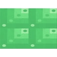 thumbnail image 1 of Ahgly Company Machine Washable Indoor Rectangle Transitional Neon Green Area Rugs, 7' x 10', 1 of 7