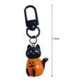 thumbnail image 6 of Eoperou Cartoon Halloween Keychain - Resin Skeleton Ghost Witch Pumpkin Keyring, Halloween Accessories, 6 of 8