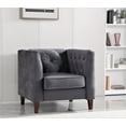 thumbnail image 2 of Uspridefurniture Chesterfield Chair, Gray, 2 of 5