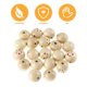 thumbnail image 4 of 20 Pcs Wooden Beads Smile Expression Wood Beads Loose Beads DIY Carfts Accessories, 4 of 4