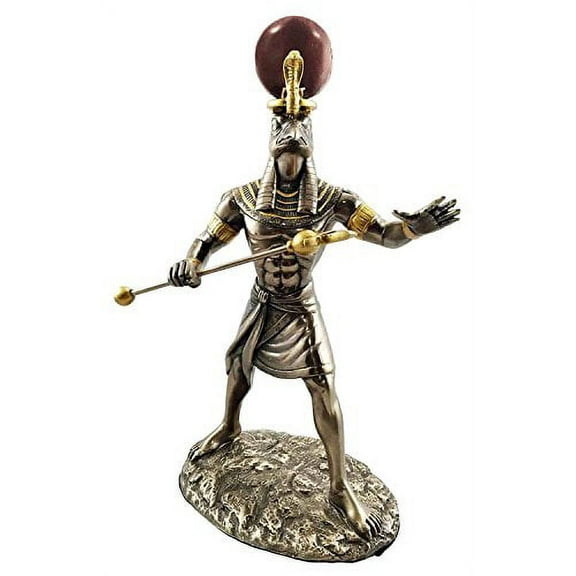 EGYPTIAN SUN SOLAR DEITY RA 11" STATUE FIGURINE RE THE CREATOR MIDDAY SUN