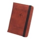 thumbnail image 3 of Funda protectora para pasaporte con bloqueo RFID para hombre y mujer. Marrón, 3 of 9