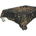 thumbnail image 4 of BZSMCE Square Tablecloth Elegant Black and Gold Pattern Pattern Tableclothes, 4 of 9