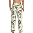 thumbnail image 3 of Uemuo Snake And Moon Pattern Men's Wide Leg Palazzo Lounge Pants with Pockets Light Weight Loose Comfy Casual Pajama Pants-Medium, 3 of 9