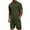 Army Green, variant on COOFANDY Men's 2 Pieces Outfits Quarter Zip T Shirt and Shorts Set Casual Athletic Suit Summer Tracksuits