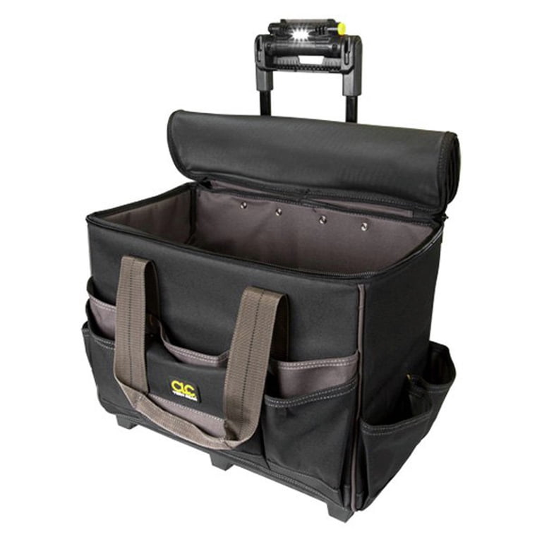 Custom Leathercraft CLC L258 TechGear Roller Tool Bag with Lighted