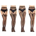 thumbnail image 1 of MesaSe Bas pour Femmes, Design Fessier Ouvert, Collants Transparents, Pantyhose, Bas Résille, 1 of 6