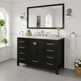 thumbnail image 3 of Eviva Aberdeen 48" Transitional Espresso Bathroom Vanity with White Carrara Quartz Top, 3 of 8