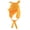 Orange, variant on Fashion Trapper Hat Colorful Down Hat Warm Hat Cartoon Horn Accessory