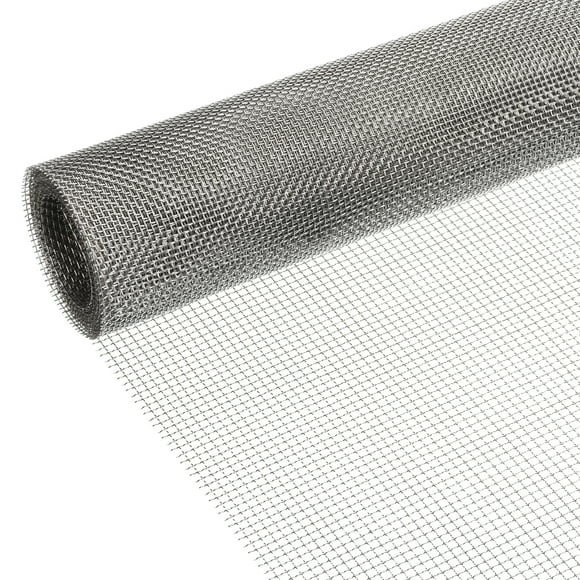 Unique Bargains 304 Stainless Steel Woven Wire Mesh Screen, Air Vent Mesh for Window Screen Screen Door Replacement