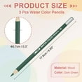 thumbnail image 2 of Uxcll Lápices de Acuarela, Set de Lápices de Color Verde Oscuro para Esbozo, Coloreado y Dibujo, Suministros de Dibujo para Artistas en Bulk, 3 Pcs, 2 of 6