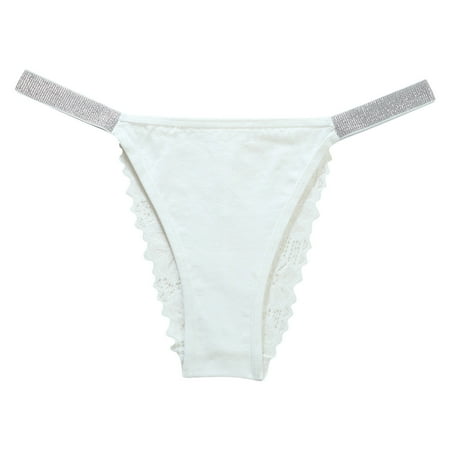 Women s Fashion Thong  Transparent Low Waist-string  Sleek Thong panties  Seamless Underwear  Skin-friendly  for Daily Wear  Breathable  Comfortable  Elastic Waistband  Plus Size Shirt | White L