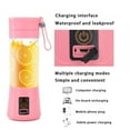 thumbnail image 5 of Portable Mini Blender,Smoothie Blender-Two Blades in 3D, Mini Travel Personal Blender with USB Rechargeable Batteries,Household Fruit Mixer,Detachable Cup,USB Juicer Cup(Pink), 5 of 5