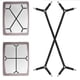 thumbnail image 4 of 2 unids/set de correas negras para sujetar sábanas, Clips entrecruzados ajustables, banda elástica, sábana ajustada, sujetadores de tirantes, 4 of 5