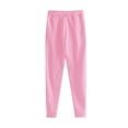 thumbnail image 3 of Wutalume Men's and Women's 2-Piece Hooded Sweatsuit Set, Solid Color Fleece Lined Top and Pants with Pockets,Light pink 3XL, 3 of 3