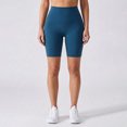 thumbnail image 2 of QATAINLAV Laides 6" High Waisted Short Leggings Tummy Control Workout Gym Athletic Biker Shorts Butt Lifting Yoga Bottoms Dark Blue S, 2 of 7