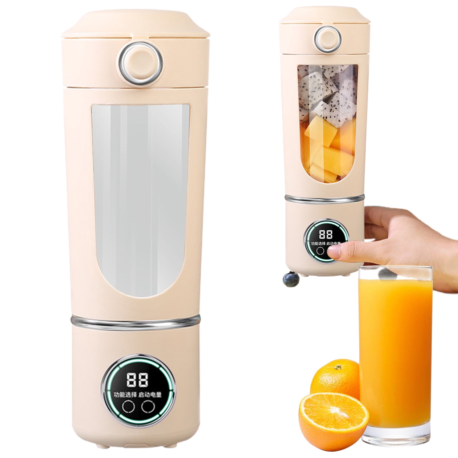 Portable Blender 700ml – USB Rechargeable Mini Juicer Cup with Type-C, Upgraded Motor, Personal Smoothie Maker for Travel, Home Use, BPA-Free Easy Clean