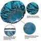 thumbnail image 2 of Shower Caps for Women, 4 Pieces Elastic Reusable Shower Caps, Double Layer Waterproof Shower Caps, Bath Shower Caps, Eco-Friendly Hair Shower Caps - S, 2 of 5