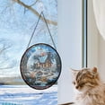 thumbnail image 5 of Christmas House Stained Glass Suncatcher, Christmas House, Christmas House Stained Glass Decor, Christmas Ornaments for Families, Christmas Couples Gifts iCOqHB, 5 of 5