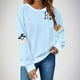 thumbnail image 1 of Heisall Womens Sweatshirts Halloween Print Long Sleeve Round Neck Loose 2025 New Arrival Fashion Casual, 1 of 4