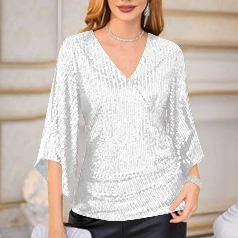 All white party blouses hotsell