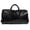 Black, variant on Men's Women's Large Vintage Leather Duffel Bag Travel Weekend Sport Gym Bag
