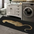 thumbnail image 3 of Elegant Leopard Runner Rug, Machine Washable Bedroom Bedside Mat, Kitchen Floor Mat for Living Room, Laundry Room, Hallway, Cushioned Non-Slip, Gifts for Halloween Christmas Fall Home Decoration, 3 of 7