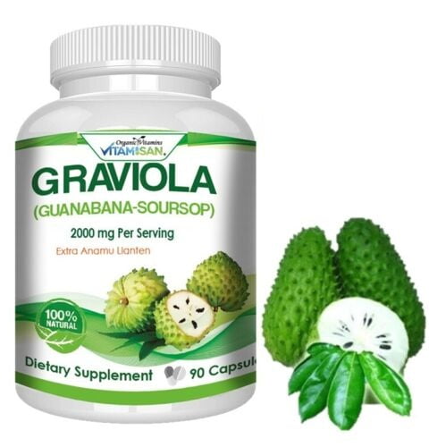 GRAVIOLA EXTRACT 2000 mg 45 days Guanabana Soursop Immune Antioxidant ...