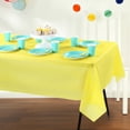 thumbnail image 2 of Way to Celebrate! Plastic Party Tablecloths, 108 x 54in, Neon Yellow, 3ct, 2 of 6