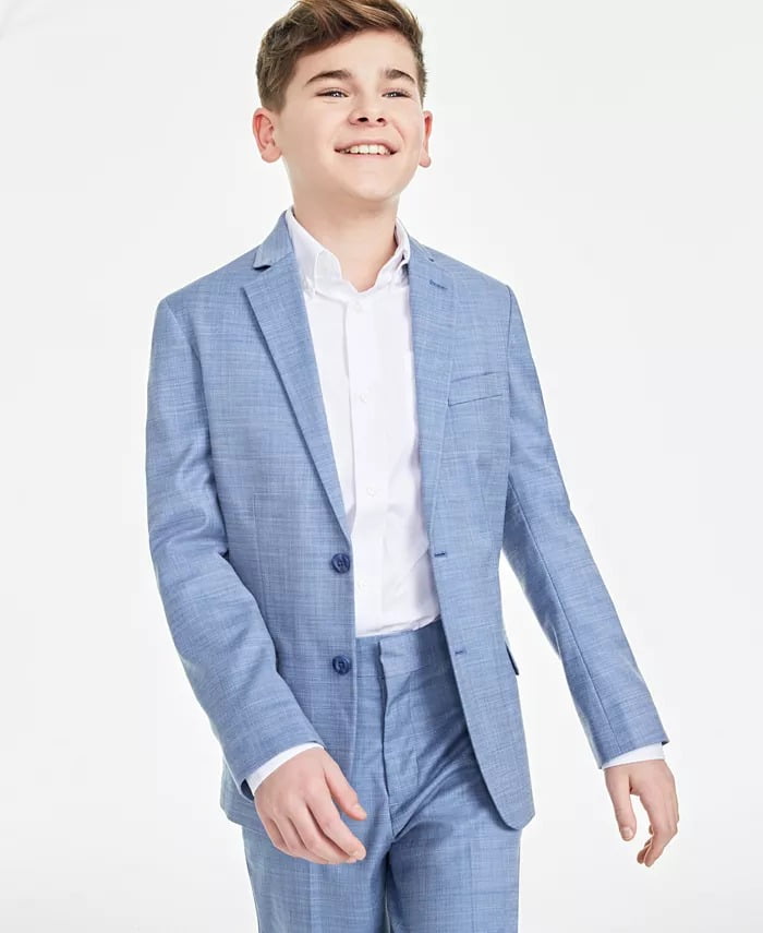 Calvin Klein Big Boys' Bi-Stretch Blazer, Black, 20 Calvin Klein Big Boys' Bi-Stretch Blazer, Black, 20