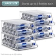 thumbnail image 5 of Sorbus Fridge Bottle Organizer with Lid, Holds 9 Bottles, Stackable Clear Plastic (4 Pack), 5 of 8