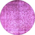 thumbnail image 1 of Ahgly Company Indoor Round Persian Purple Traditional Area Rugs, 8' Round, 1 of 4