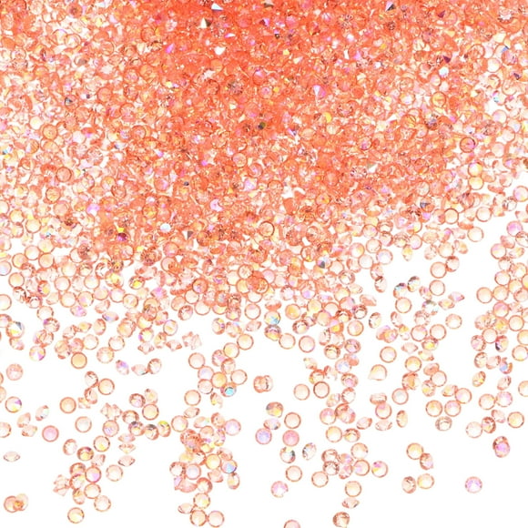 42000-Pack Acrylic Diamonds, 0.08 Inch/2mm Wedding Table Scatter Confetti Crystals, Acrylic Diamonds Gems [Champagne AB]