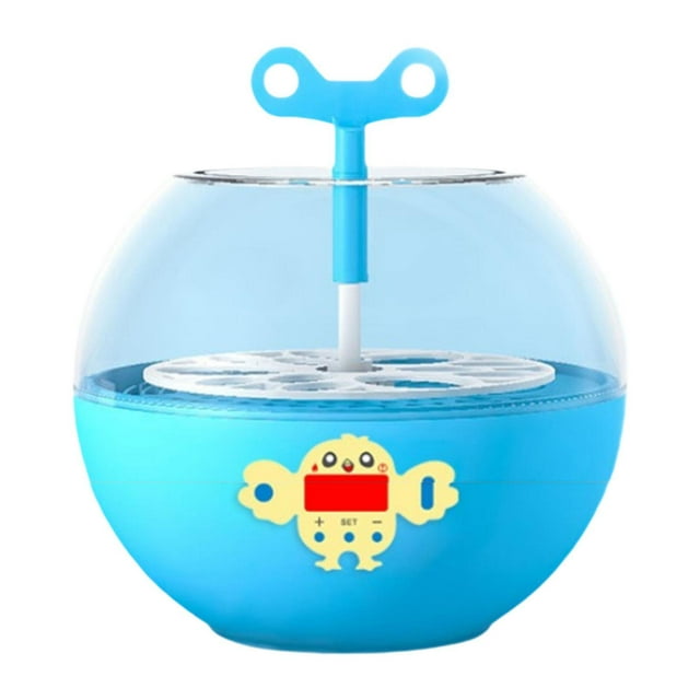 Incubadora De 6 Huevos Mini Incubadora De Huevos Digital Visible Para Pollos, Gansos Y Codornices Completamente Automática Completamente automático