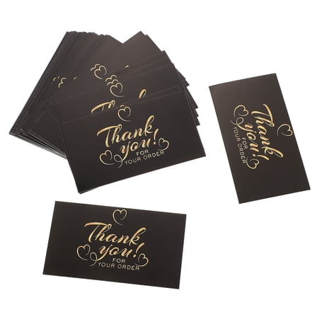 Raindrops 50Pcs Decorative Thank You Cards Shopping Costumer Thank Cards Thank You Cards