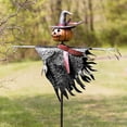 thumbnail image 4 of Halloween Pumpkin Head Scarecrow Ground Stake Decoration, 4 of 9