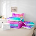 thumbnail image 4 of YST Rainbow 7-Piece Psychedelic Galaxy Bedding Set, Multicolor Tie Dye Comforter Set, King Size, 4 of 4