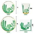 thumbnail image 2 of Cactus Birthday Party Supplies for Serves 24, Boho Jungle Theme Disposable Plates,Cups and Paper Napkins for Birthday Baby Shower Bridal Shower Graduation Cactus Party Decorations, 2 of 3