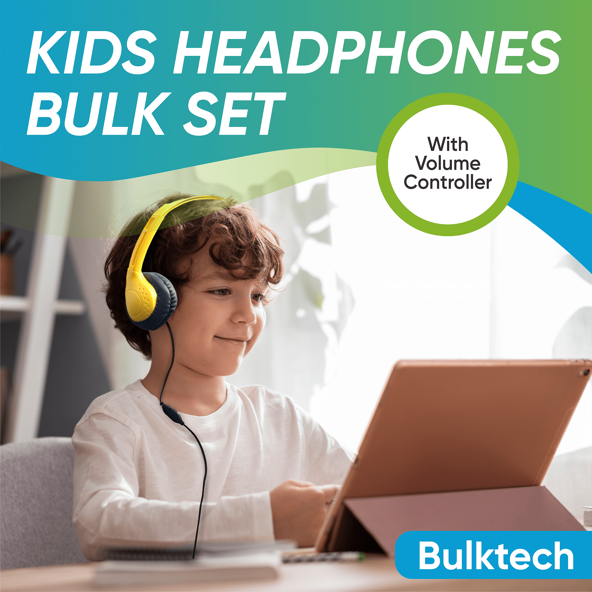Bulktech Wired On-Ear Leather Headphones with 3.5mm Connector and Remote Control for Volume, Bulk Wholesale, 200 Pack, Assorted Colors