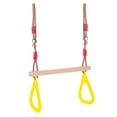 thumbnail image 4 of Anillos Plásticos Del Gimnasio Del Columpio de Madera de Los Niños para El Juguete Interesante Del Juego Del Interior Y Al Aire Libre Amarillo, 4 of 8