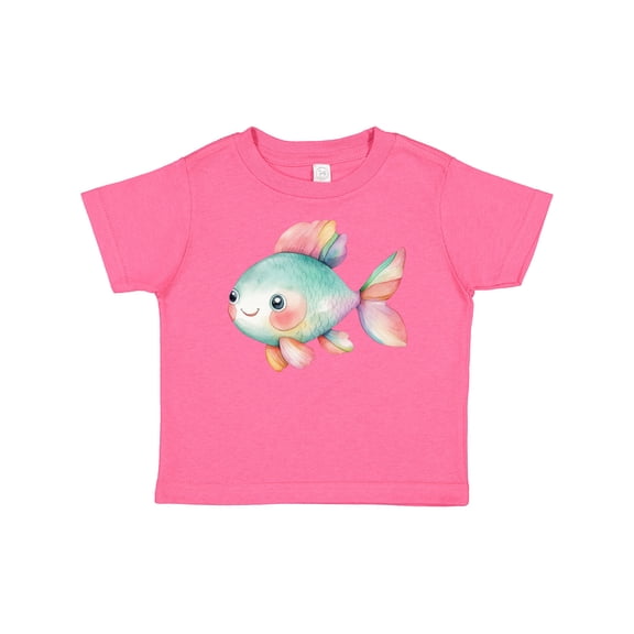Inktastic Cute Rainbow Fish Boys or Girls Baby T-Shirt